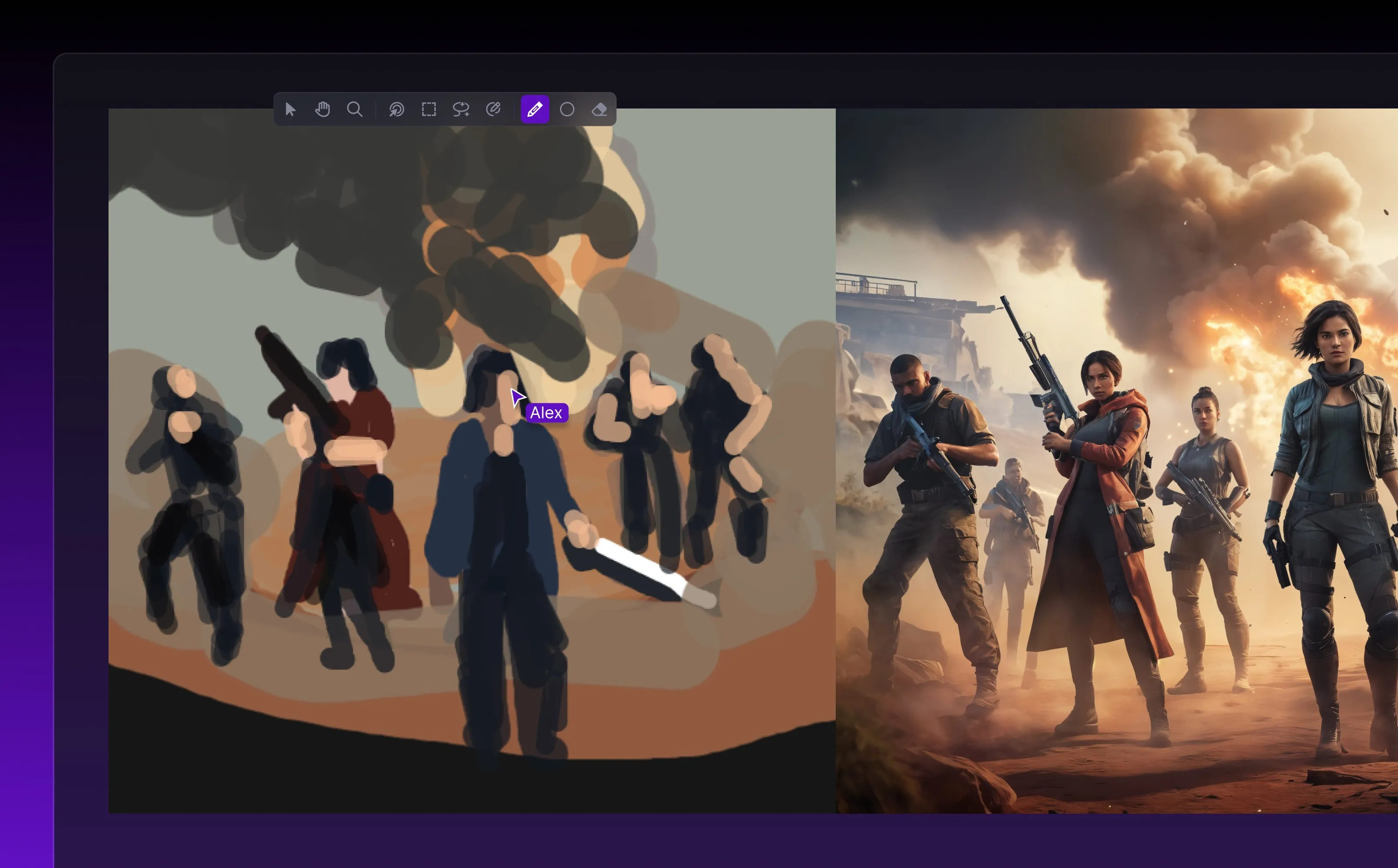 Realtime Live Canvas