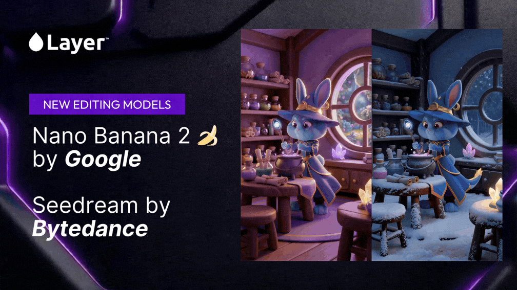 Google Nano Banana 2 🍌 & ByteDance SeedDream 5 Lite Are Now Live on Layer
