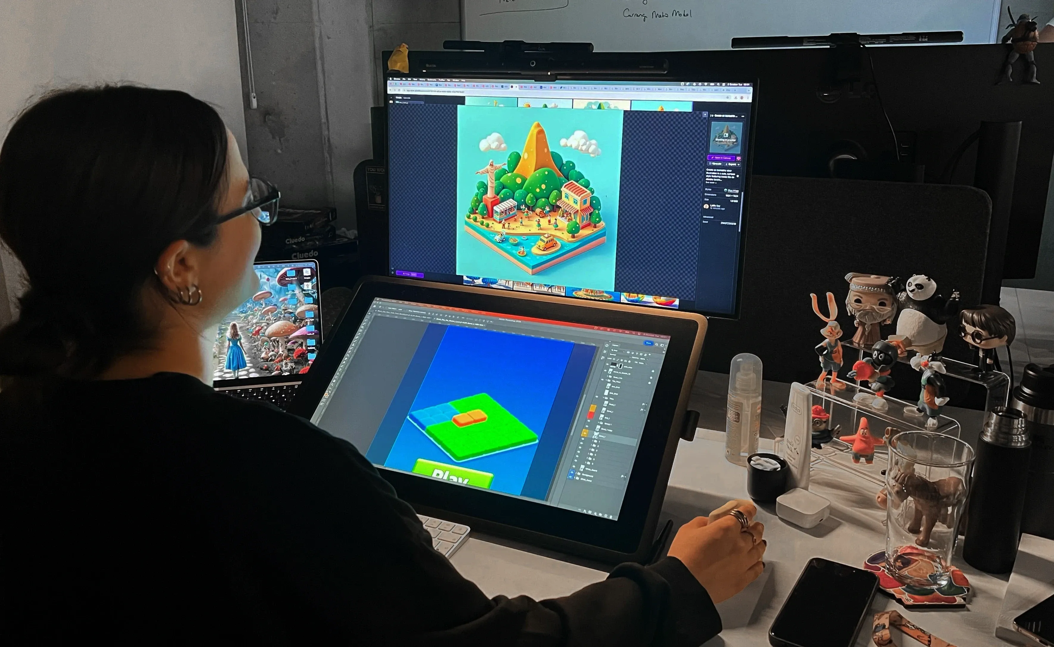 Creative professionals using Layer's AI workspace
